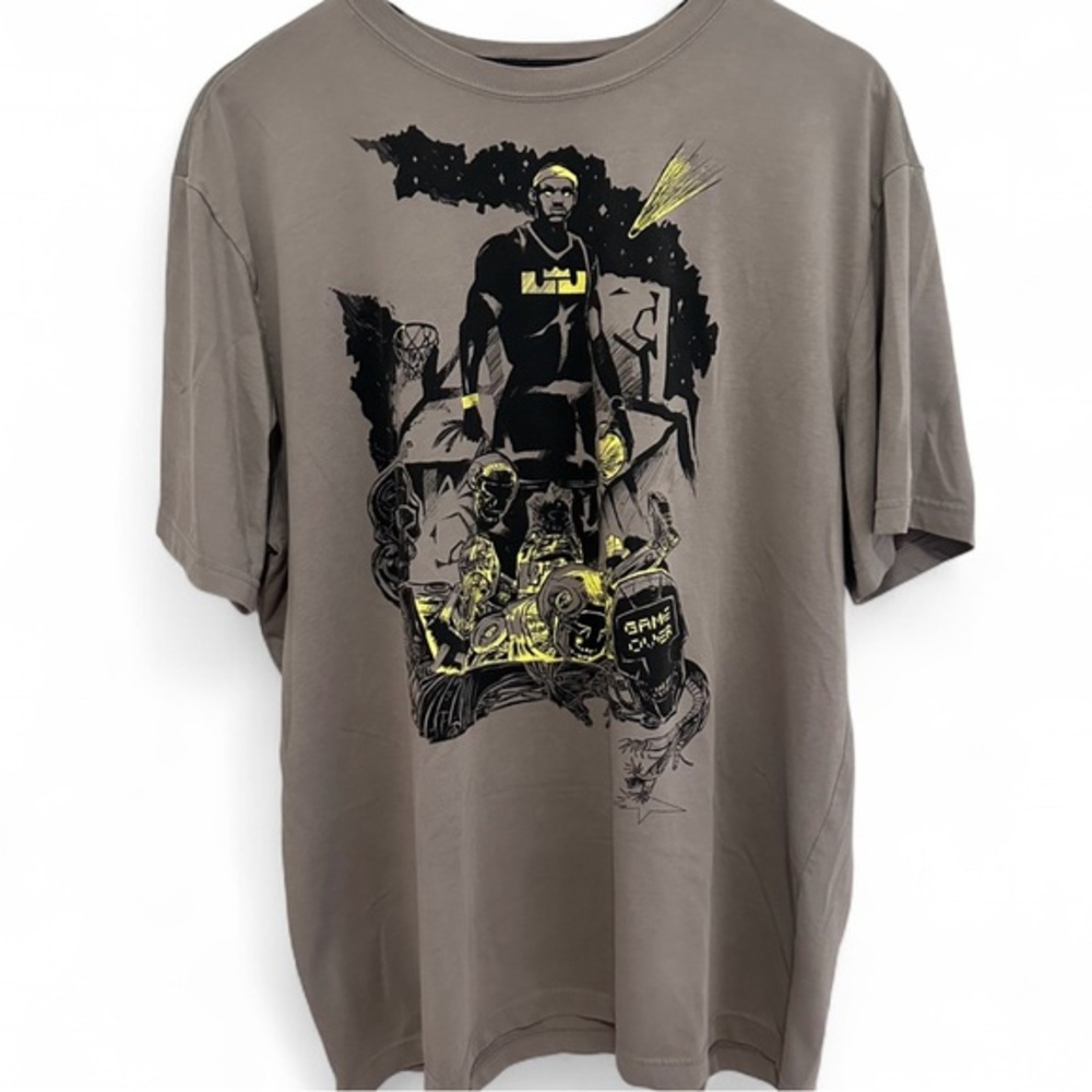 Vintage Nike LeBron James "Game Over Terminator" Dri-FIT Tee Shirt Mens XXL